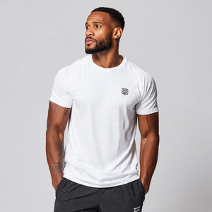 Camiseta Deportiva Ajustada para Hombre, 100% Algodón, para Gimnasio y Entrenamiento, de Secado Rápido para Verano - Product Image 1