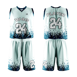 Conjunto de Camiseta y Pantalones Cortos de Baloncesto Personalizados para Adultos Unisex, Transpirables, con Estampado por Transferencia de Calor, 100% Poliéster, Uniformes de Entrenamiento para Equipos - Product Image 4