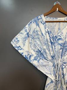 ชุดเดรสยาวผ้าฝ้ายลายดอกไม้สไตล์อินเดีย เหมาะสำหรับคุณแม่ตั้งครรภ์ ใส่เที่ยวทะเลหรือไปเที่ยวครุยส์ - Product Image 4