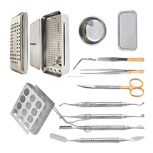 Kit de Instrumentos para PRF en Clínicas Dentales Privadas, Manual, Acero Inoxidable Alemán, Certificado CE, Autoclavable, para Cirugía Oral e Implantes - Product Image 4
