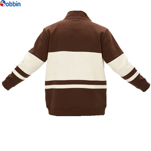 Sudadera de Forro Polar Personalizada con Cierre de Cremallera, Manga Larga, Lisa, Sin Capucha, para Hombre, con Cierre de Cremallera de un Cuarto, Servicio OEM, Ecológica, para Hombre y Mujer - Product Image 4