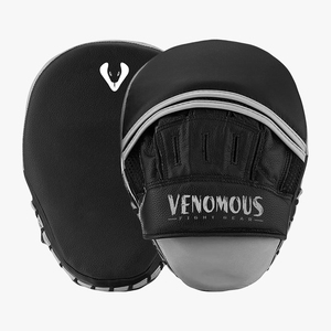 Venomous Focus Pad Mitts Leather Boxing Protective Gear Hook & Loop Closure Lightweight Professional Adult Unisex - Product Image 1