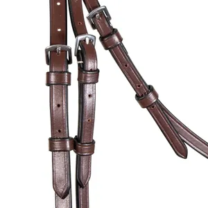 Wholesale 100% Genuine Leather Horse Bridle Best Quality Soft Padded Dressage Bridle at Competitive Price for Horses OEM - Product Image 3