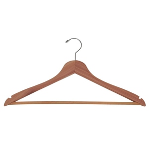 Perchas de Madera Natural Ecológicas para Ropa, Resistentes y Duraderas, con Antideslizante, para Uso en Hoteles y Hogares - Product Image 3