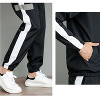Setelan Olahraga Kasual Pria Bahan Polyester/Katun Solid Musim Dingin Terbaru