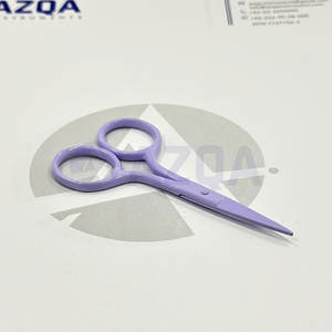 Tijeras de Bordado Profesionales con Recubrimiento Morado, Hoja Recta de Acero Inoxidable para Trabajos de Manualidades y Costura - Product Image 5