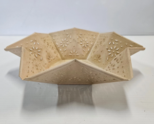 Recipiente de Cerámica Stellar Flora, Cuenco con Relieve Terra Starlet, Bandeja Hexagonal con Diseño de Flores Silvestres, Plato de Cerámica con Forma de Estrella, Hexa Star - Product Image 5