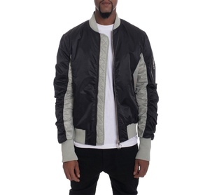 Custom Two Tone High Quality Thick Winter Nylon <b>Flight</b> Bomber <b>Jacket</b> Pilot <b>Jacket</b> For <b>Men</b> Streetwear - Product Image 1
