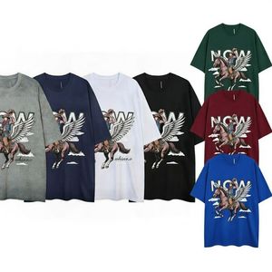 Camiseta Gráfica Extra Grande Personalizada para Hombre, Estilo Casual Urbano, de Algodón Estampado, Manga Corta, Corte Holgado, Moda de Verano, Estilo Moderno - Product Image 5