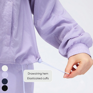 Chaqueta cortavientos impermeable para mujer, ropa de exterior, chaqueta de nailon para la lluvia. - Product Image 4
