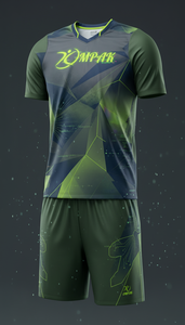 Ensemble maillot et short de volley-ball personnalisé turquoise à motif vague d'eau, OEM, anti-humidité, uniforme d'équipe, vêtements de sport par sublimation, vente en gros - Product Image 3