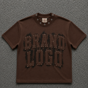 Camiseta Casual Premium para Hombre, 100% Algodón, Corte Regular, con Apliques Personalizados, Secado Rápido, Transpirable, Estilo Urbano Vintage - Product Image 1