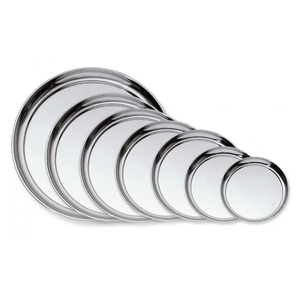 Service de table moderne de luxe en métal irrégulier, assiettes et bols en acier inoxydable poli argenté pour réceptions et dîners - Product Image 4