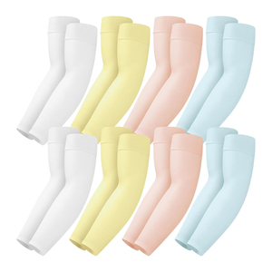 Mangas Protectoras Solares UPF50+ de Color Sólido para Mujer, Tres Cuartos de Largo, Blancas, Amarillas, Rosas, Azules, Venta al por Mayor 2026 - Product Image 1