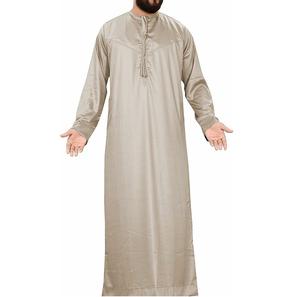 Thobe traditionnel musulman de haute qualité pour hommes, vente en gros à faible MOQ, avec logo personnalisé, broderie perlée, tenue saoudienne, nouveau modèle simple - Product Image 6