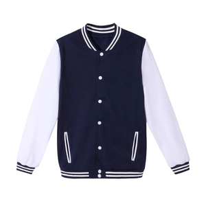 <b>Women's</b> Embroidered Varsity <b>Jacket</b> With Decorative Stitch Details Ribbed Trim Snap Button Front Custom Artwork Wholesale - Product Image 6