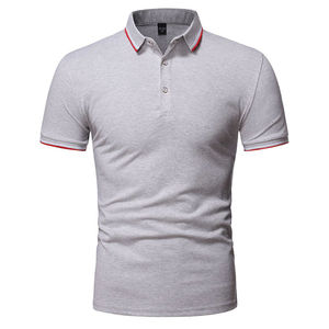 Polo homme personnalisé à manches courtes en coton, grande taille, respirant, idéal pour l'été – Nouvelle collection très demandée - Product Image 1