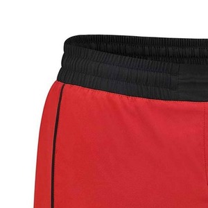 Men's Red High Waist Elastic Sport <b>Shorts</b> With Side Stripe Quick Dry Knitted Fabric - Product Image 3