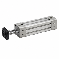 Mini vérin pneumatique en acier inoxydable à double effet, actionneur linéaire, amortisseur à piston usiné avec précision, automatisation, brochage, perçage