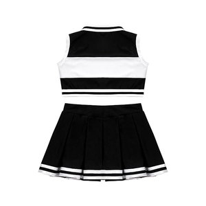 Uniforme de cheerleading structuré pour filles avec logo personnalisé pour les cérémonies scolaires et les événements sportifs - Product Image 2