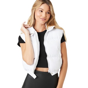 Wholesale Custom Logo Knitted Breathable Quilted Women's Winter Sleeveless <b>Jacket</b>-Warm Fashion Streetwear - Product Image 1