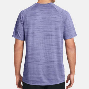 Camiseta Deportiva de Secado Rápido con Logotipo Personalizado Bordado en Lona para Hombre |   Camiseta Deportiva de Manga Raglán Holgada de Color Sólido con Tecnología Dri-Fit - Product Image 2