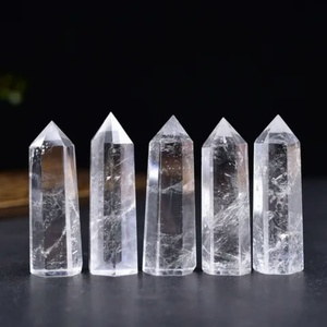 Oferta Especial: Ágata Ruhi, Cuarzo Transparente Pulido, Cristal en Forma de Torre para Reiki y Alivio de la Ansiedad, Decoración del Hogar - Product Image 1