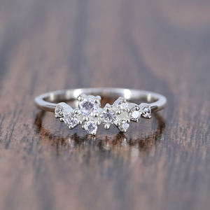 Anillos Minimalistas de Plata de Ley 925 con Circonita Cúbica, Apilables, para Compromiso, Joyería Fina con Engaste Pavé, ¡Gran Oferta! - Product Image 1