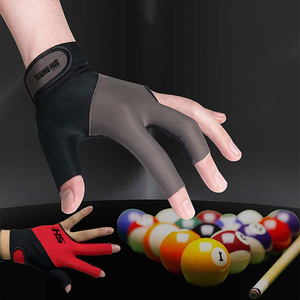Guantes de Snooker 100% Poliéster de la Mejor Calidad, Guantes Profesionales de Billar Transpirables de Tres Dedos, Guantes de Snooker al por Mayor - Product Image 5