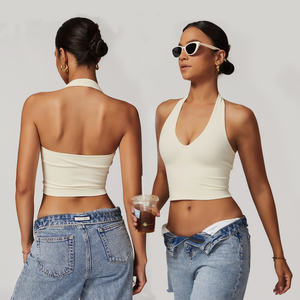 Vêtements de sport Pilates de haute qualité, respirants, pour la gym et le fitness, ensemble de yoga avec hauts et bas à taille haute croisée - Product Image 1