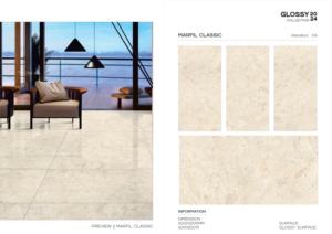 Exclusivo y Lujoso Azulejo de Porcelana Brillante de 600x1200, Formato Grande, Superficie Pulida, para Paredes y Pisos, Uso en Interiores y Exteriores - Product Image 5