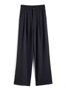 Pantalones de moda para mujer, estilo cargo, rectos, holgados, de pierna ancha, para exteriores, para el hogar, de corte recto y ancho, para uso exterior - Product Image 6