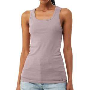 Customized High Quality Women's Tank <b>Tops</b> Summer Workout Yoga Front Breathable Quick Dry Polyester/Cotton Sleeveless Solid - Product Image 4