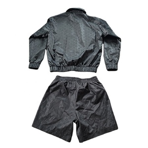 2024 Custom Summer Nylon Polyester <b>Shell</b> Tracksuit Two Piece Jogging <b>Suit</b> Track Windbreaker <b>Jacket</b> Shorts Sets for Men - Product Image 2