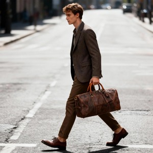 Sac de voyage en cuir très demandé pour cadres, sac de sport pour voyages d'affaires, vols et réunions, disponible en grande quantité - Product Image 4