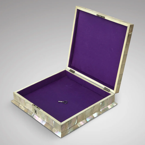Boîte à bijoux en bois de nacre de qualité supérieure, artisanale, décorative, organiseur de rangement, coffret cadeau, emballage personnalisé - Product Image 2