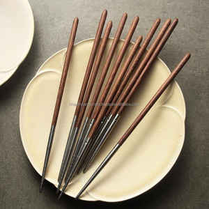 Environmentally Friendly <b>Wooden</b> Chopsticks, Smooth Texture, Splinter-Free Design Ideal for Repeated Kitchen Use - Product Image 2
