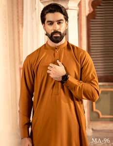 Vêtements pour hommes à la mode, salwar kameez en tissu de coton, vêtements indiens et pakistanais, tenue ethnique à manches longues, qualité supérieure - Product Image 4