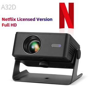 AUN A32D 2026 Projecteur Full HD 1080P Linux 4K Netflix Data Show Haute Luminosité Portable de Jour Mini Haut-parleur HIFI ROHS AUN - Product Image 2