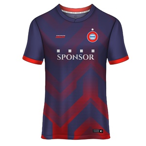 Maillot de football/golf personnalisé à manches courtes avec logo imprimé par sublimation pour homme – Idéal pour événements, publicité, uniformes de club - Product Image 1