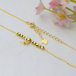 Ensemble de bracelets en argent S925 pour femmes à faire soi-même avec 10 perles, 1 collier avec chaîne de réglage, pendentifs fins, colliers vides, bijoux en perles - Product Image 3