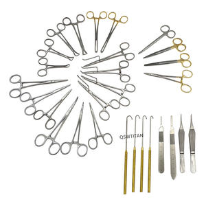 Kit d'ovariectomie et d'épilation pour animaux, Ciseaux d'opération pour ligature des ovaires, Pinces, Pince à serviette, Ensemble d'instruments pour épilation par snook de Dentavex - Product Image 1