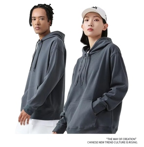 Sweat à capuche coupe ample pour homme, doublure polaire épaisse, 11 couleurs, streetwear, pull-over de haute qualité, sweat à capuche lourd - Product Image 3