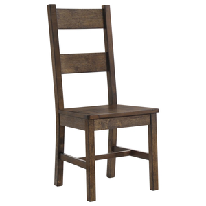 Ensemble de salle à manger en bois rustique, 8 chaises à dossier en échelle, finition antique durable, meubles pour la maison - Product Image 5
