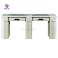 Tables à ongles en MDF écologiques, durables, de haute qualité, modernes, personnalisables, colorées et élégantes pour salons de manucure, fabriquées au Vietnam