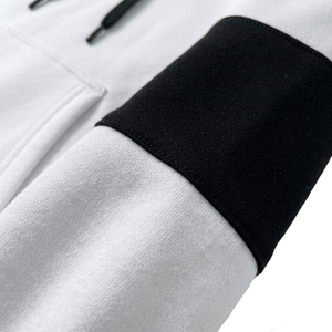 Conjunto Deportivo Informal para Hombre con Capucha Gris, Traje para Correr de Color Sólido, Poliéster y Algodón, Manga Larga, Pantalones con Cordón y Bolsillos Laterales - Product Image 4