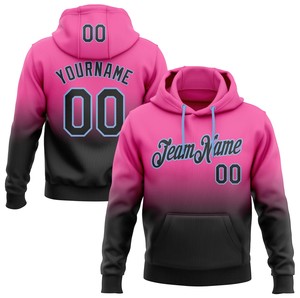 Sweat à capuche en molleton imprimé par sublimation à deux couleurs dégradées, mélange polyester/coton, unisexe, hiver, décontracté, respirant - Product Image 6
