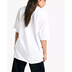 Camisetas de Verano de Alta Calidad para Mujer, Tallas Grandes, 100% Algodón, Apliques, Colores Personalizados, Antiarrugas, Transpirables, Ecológicas - Product Image 3