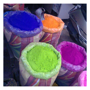 Poudre de couleur végétale non toxique pour Holi, couleurs vives et fluides, 25 kg en vrac pour festivals et événements - Product Image 1