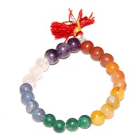 Multi Colored Natural Round Beads Gemstone Bracelet Available in <strong>Best</strong> Wholesale Price